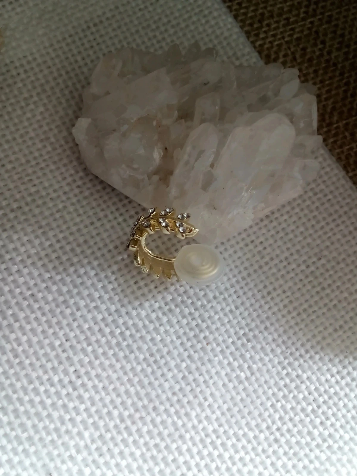 Clip oreille feuilles zirconées – photo 2